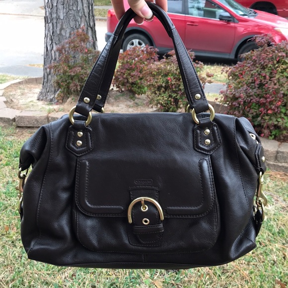 Coach Handbags - Coach Campbell brown leather satchel handbag